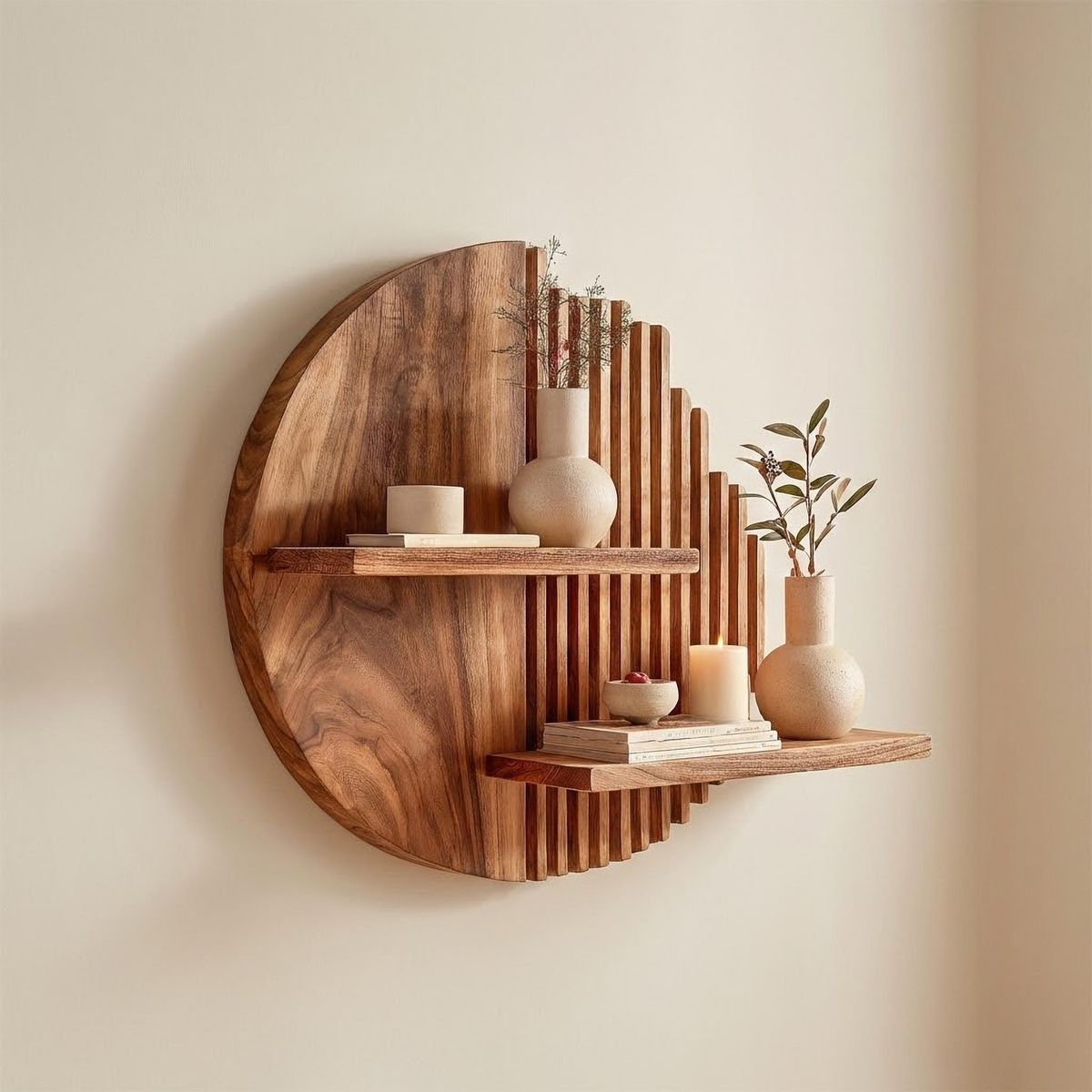Artisan crafting premium wall shelf